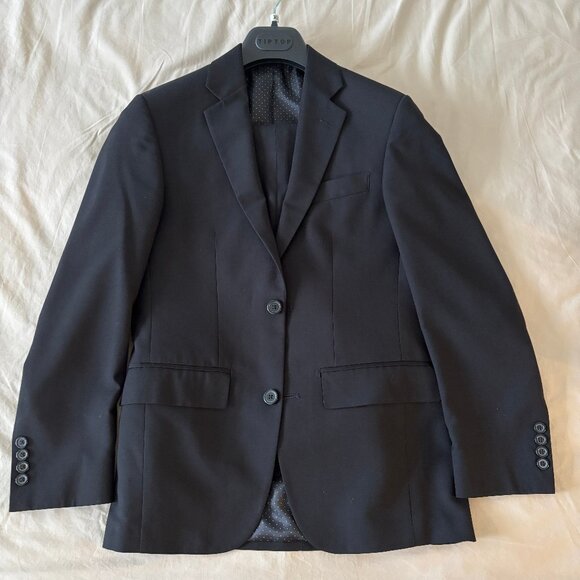 Bellissimo Tip Top Tailors Black Suit - Picture 1 of 16
